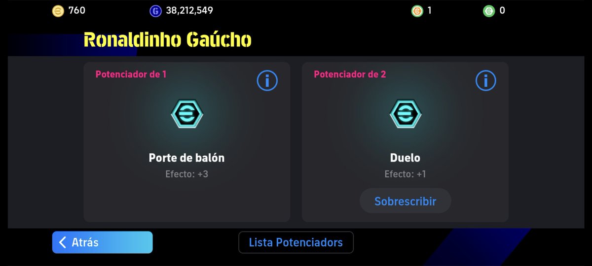 Ar12Alejandro's tweet photo. @AxelGamesPlays es increíble que siempre que uso un potenciador aleatorio dependiendo la posición de le ponga otro, siempre a un defensor se le pone de delantero, a un delantero de defensa y a un mediocampistas hasta de portero siempre pasa @play_eFootball debería mejorar eso https://t.co/be5qh2OkPn