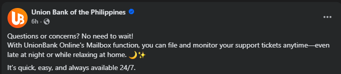 epicedrick8's tweet photo. @unionbankph no need to wait, I am waiting already with the ticket I sent lmao. Phone call was way easier https://t.co/rjZfaOUERG