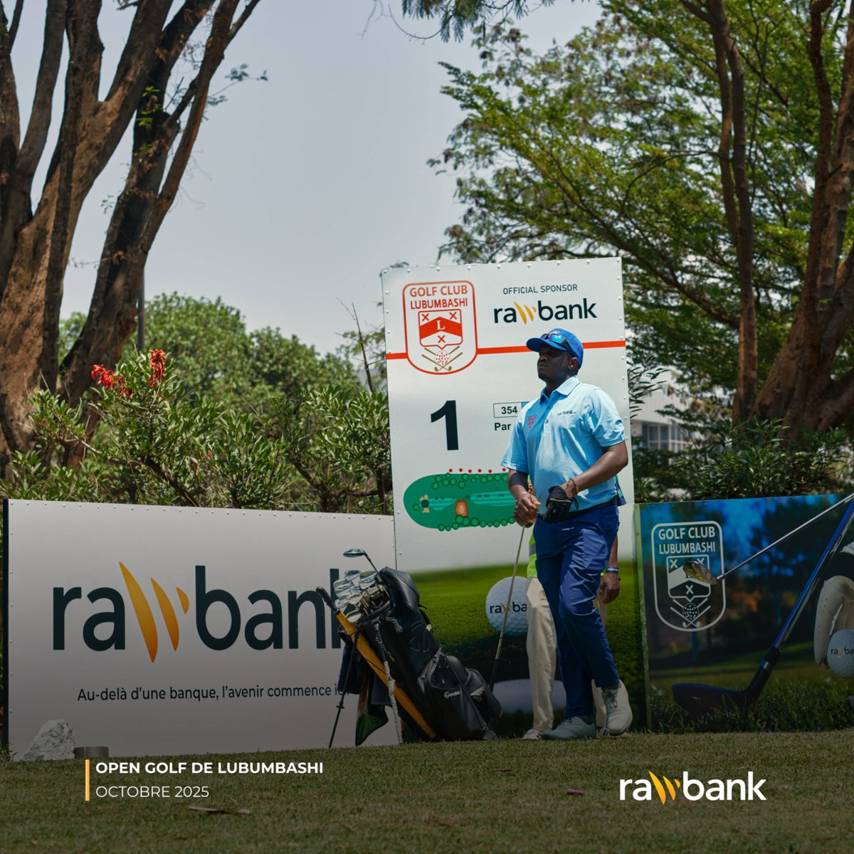 ⛳ Revivez les temps forts du coup d’envoi de la 46ᵉ édition de l’Open de Golf de Lubumbashi !

Un événement sportif unique qui rassemble passionnés, compétiteurs et partenaires autour du fair-play, de l’élégance et de l’excellence.

#Rawbank #RDC #Audeladunebanque #Golf