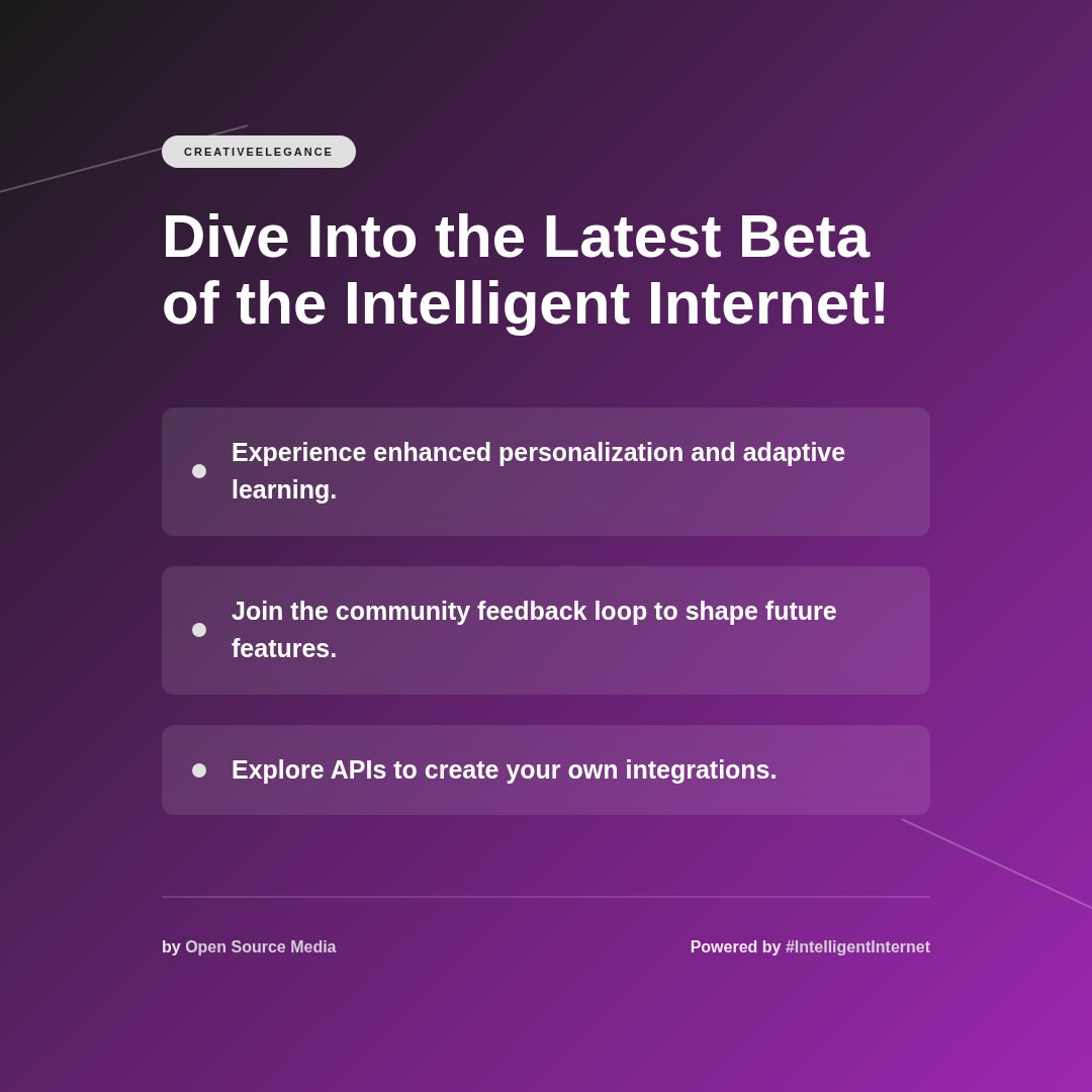 CjTruheart's tweet photo. Here's my 20-second intelligence briefing on I want to learn about the intelligent internet's latest beta release. Generated by Open Source Media. @ii_posts #IntelligentInternet #OpenSourceMedia …https://t.co/cugutfQnys https://t.co/yB6iZDzkdT