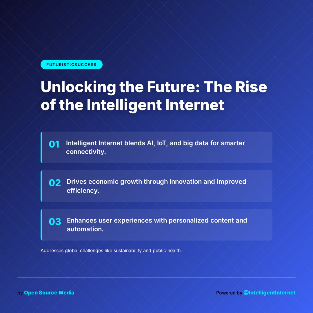 CjTruheart's tweet photo. Here's my 20-second intelligence briefing on learn about the intelligent internet. Generated by Open Source Media. @ii_posts #IntelligentInternet #OpenSourceMedia …https://t.co/8NB2ge4lnD https://t.co/PxEQ4SnBMg