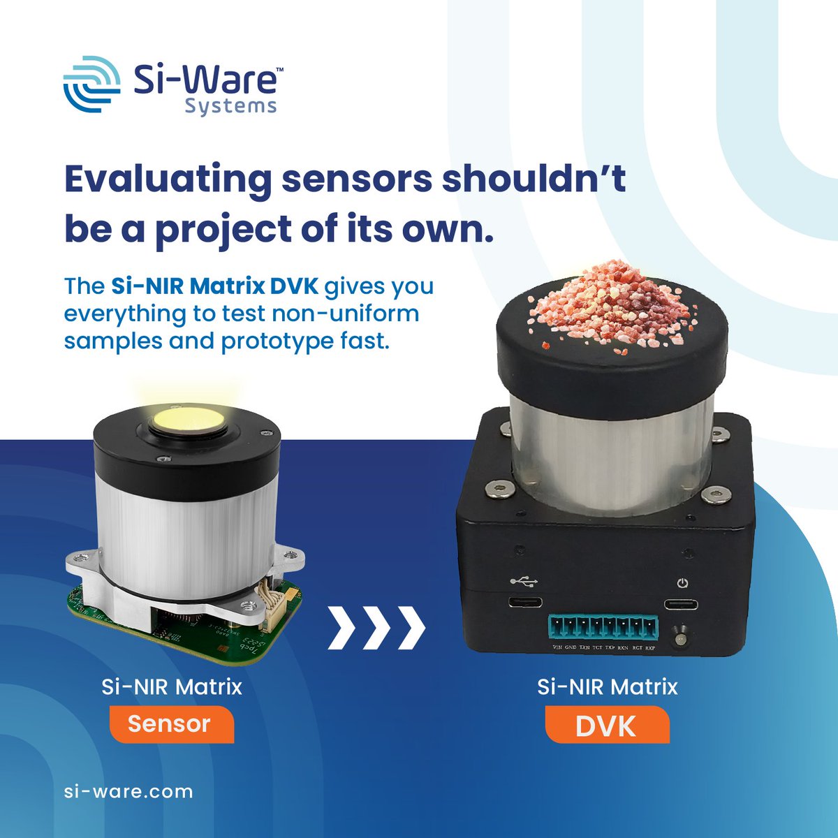⚙️ Real-world materials aren’t uniform—your sensor should be.
The Si-NIR Matrix Dev Kit helps you:
✅ Evaluate with real samples
✅ Prototype faster
✅ De-risk integration
👉 Book a call: hubs.la/Q03LXK8f0
#MaterialSensing #NIR #OEMDevelopment #Spectroscopy #Innovation