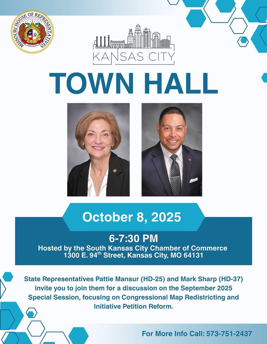 jaxcodemocrats's tweet image. Mark your calendars for a Town Hall next Wednesday with Representatives Mark Sharp and Pattie Mansur!

They will be discussing the mid decade gerrymandering of our congressional districts and the attacks on our initiative petition process.