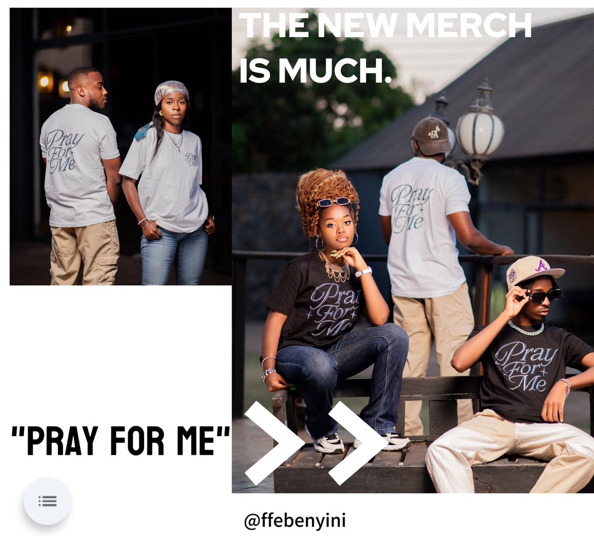 ffebenyini's tweet photo. As FFEBENYINI we appreciate this upcoming outfits of "Pray For Me" by @hillscapital_ &amp; @theresaphondo. Niceness just ✨️👕

📸: Courtesy. 

#Ffebenyini #AClothingBrandAndStore #CelebrateOutfits #PrayForMe #TShirts https://t.co/p9TOiuXSXF