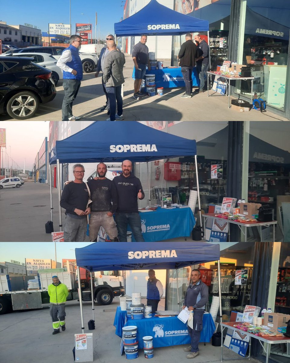 🚚 El Road Show ha pasado por #Alcobendas, #Leganés y #ToledoTres jornadas donde conocer de primera mano las soluciones de #Soprema y #ProOne, además de compartir experiencias y resolver dudas técnicas. 

Más info y fechas: isolana.es/road-show-de-s…