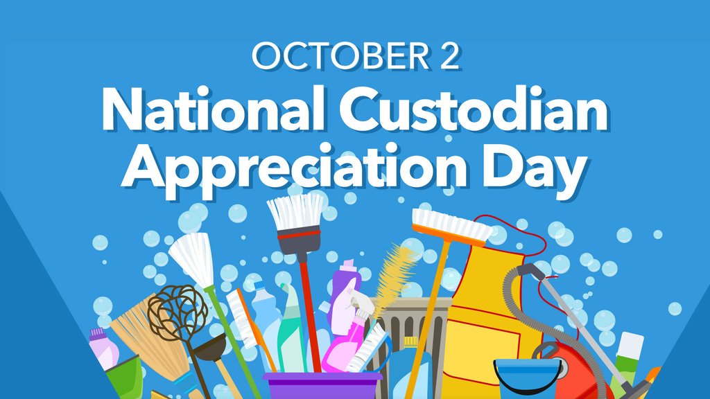 Today is School Custodian Appreciation Day!  Our custodians are the unsung heroes of our schools — keeping classrooms clean, safe, and welcoming so that students and staff can focus on learning.  Thank you to every custodian for the hard work you do each and every day.