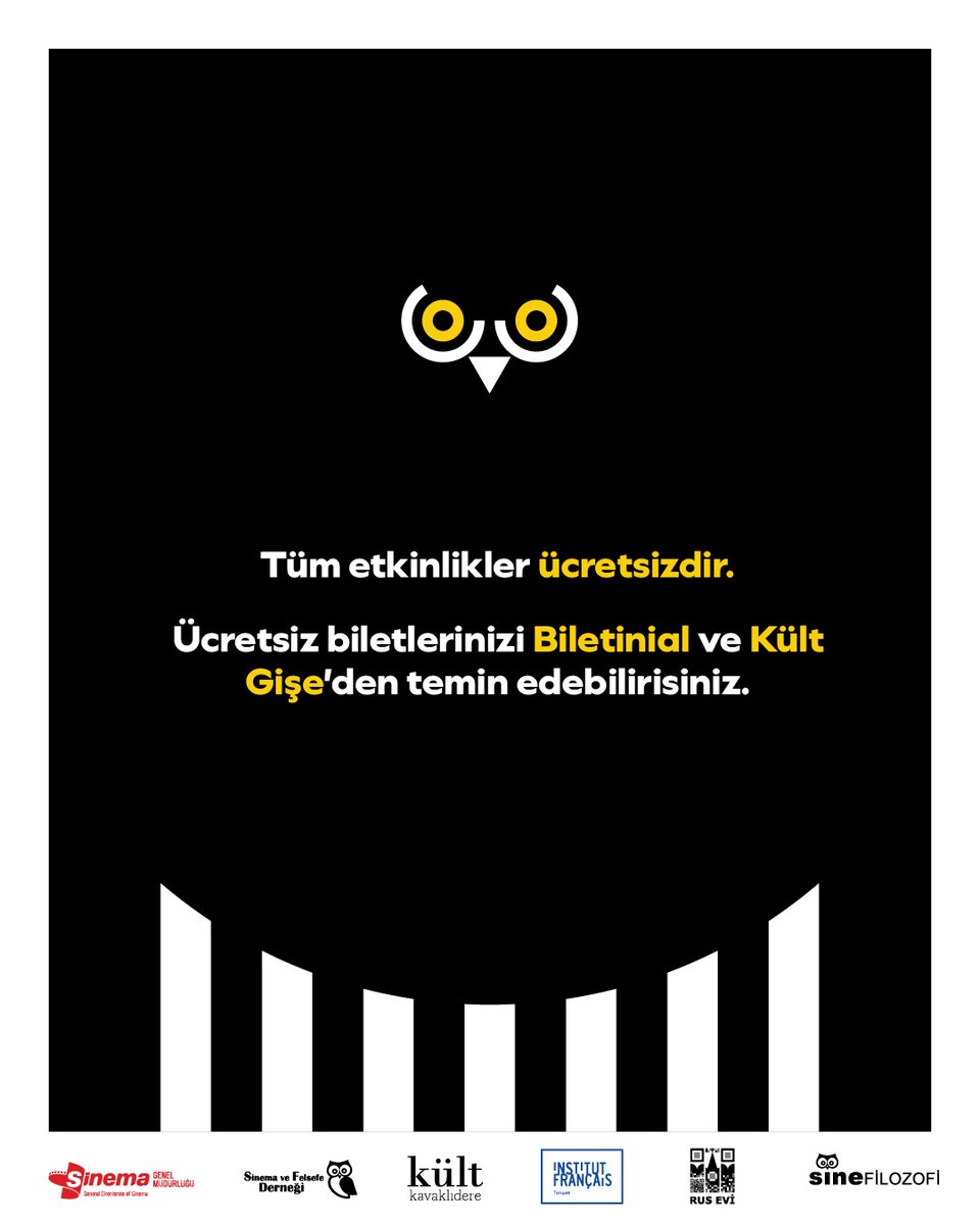 SineFilozofi Dergisi ve Sinema ve Felsefe Derneği tarafından organize edilen, Kültür Turizm Bakanlığı Sinema Genel Müdürlüğü tarafından desteklenen II. Uluslararası Felsefi Filmler Festivali, 16 – 19 Ekim 2025 tarihleri arasında Ankara Kült Kavaklıdere’de gerçekleşiyor.