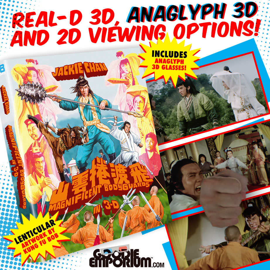 CityOnFireNews's tweet photo. Double team! 88 Films teams up with USA’s acclaimed 3-D Film Archive to make ‘Magnificent Bodyguards’ pop!

Read more: https://t.co/s83K1NVfYs

#Jackiechan #3Dmovies #3d #kungfumovies #martialartsmovies #bluray #3dbluray #bluray3d #bluraycollection #physicalmedia #brucesploitation #Real3D #anaglyph3d #RealD3D #3dfilmarchive 

Visit City on Fire (https://t.co/6R8bQ6lGK9) for Asian and martial arts film news, reviews and 4K Ultra HD and Blu-ray releases. #CityOnFire

Visit The Goodie Emporium (https://t.co/YcKzdiDqmY) if you're on the hunt for import 4K Ultra HD and Blu-ray movies. #goodieemporium