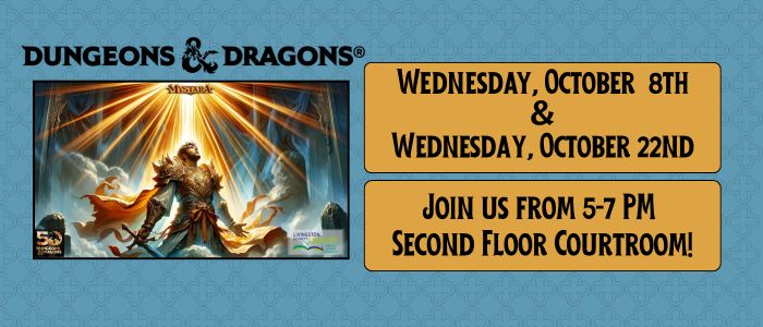LCLReads's tweet photo. D&amp;D next Wednesday! https://t.co/AcwgOLJbHW