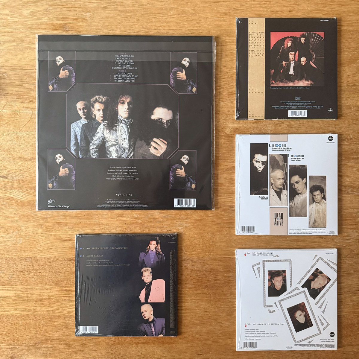 RetroPopBoy's tweet image. Dead or Alive reissue madness! Their 8th vinyl reissue this year. After the three RSD releases come this gold vinyl edition of “Youthquake” and the four singles on picture disc. #DeadOrAlive #StockAitkenWaterman #SAWcollection #PWLcollection #ColouredVinyl @PWLHitFactory