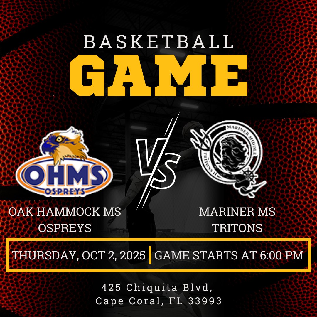 Basketball Playoffs 2nd Round OHMS vs Mariner Middle School
Tonight at 6PM
Advance Ticket Purchase Link:
gofan.co/event/4814962?…