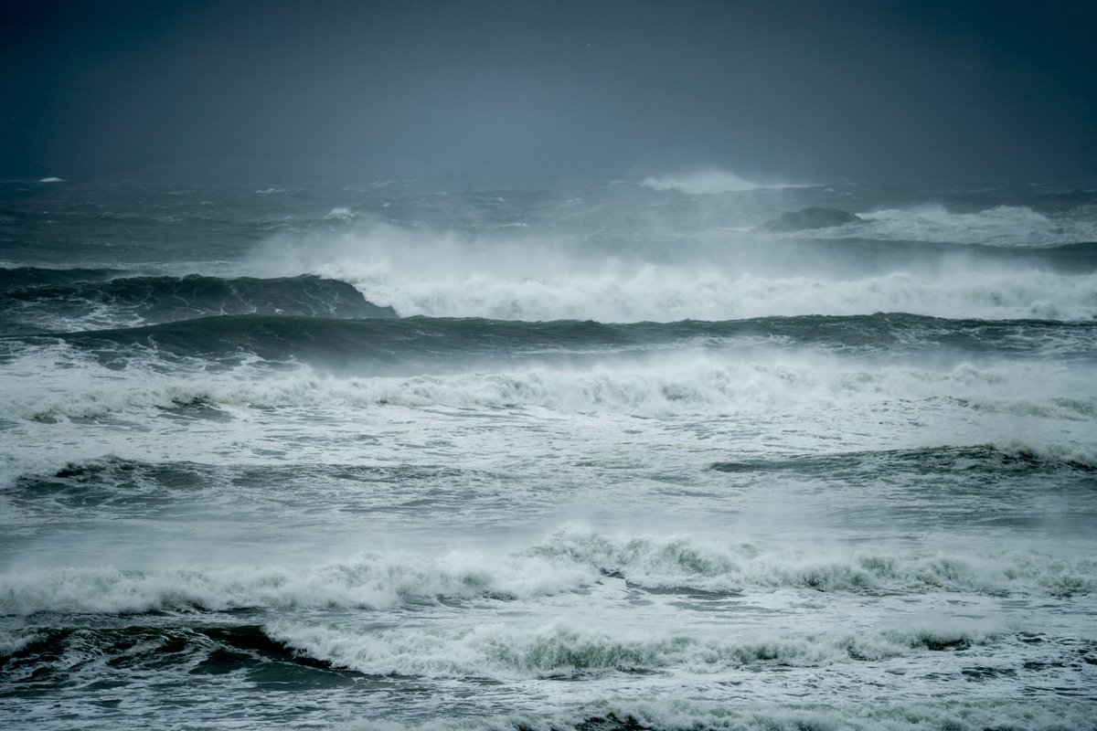 The first big one came early this year, setting the stage for a powerful storm watching season ahead. #stormwatching A few shots from yesterday's action.