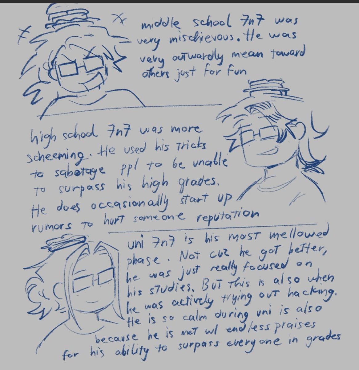 vilebeholding's tweet photo. Then he left his job, he found himself missing just being a plain dick like when he was a kiddo instead of being some crazy smartie evil mastermind. He found noli, obtain the last thing to make him powerful, perfect his craft and then create havoch https://t.co/x21cABLCFG