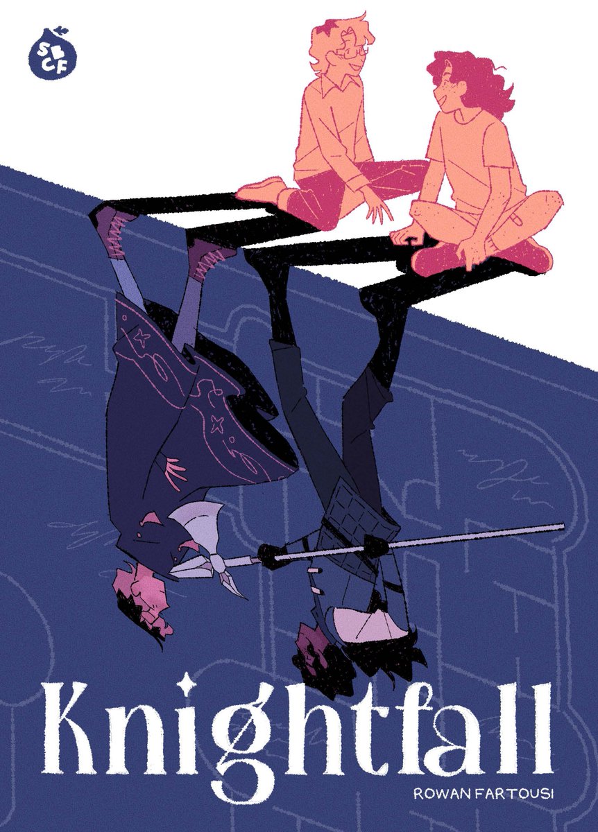 runefruit's tweet image. My comic for @SBComicsFair is out! 
'Knightfall' is 30 pages of a nerdy yearner in a fantasy world doing his best to pull off a heist and getting sidetracked by his childhood best friend (crush). 
Grab your own copy here: shortboxcomicsfair.com/shop-sq4wj/p/k…