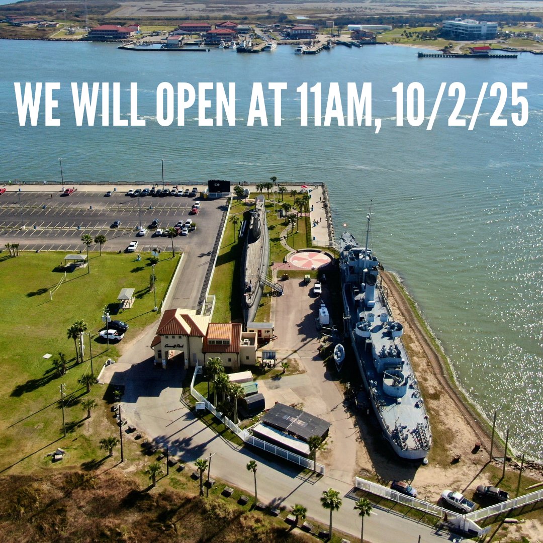 galvnavalmuseum's tweet image. We will open at 11 AM today. We apologize for the delay and thank you for your patience!
#thingstodo #galvestontx #houstontx #usnavy #wwiihistory #museum #onthisday #texas #historybuff #historylover #galveston #familyfun