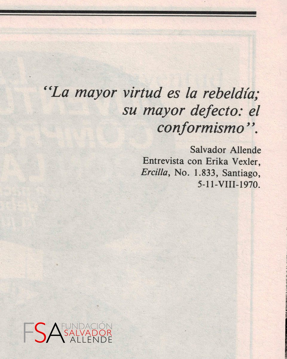 Fund. Salvador Allende (@fsallende) on Twitter photo 