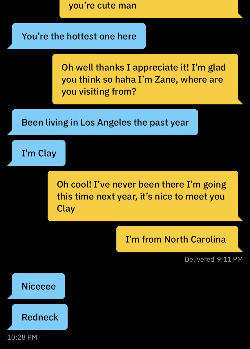 What kind of a response was this man expecting to get from this?