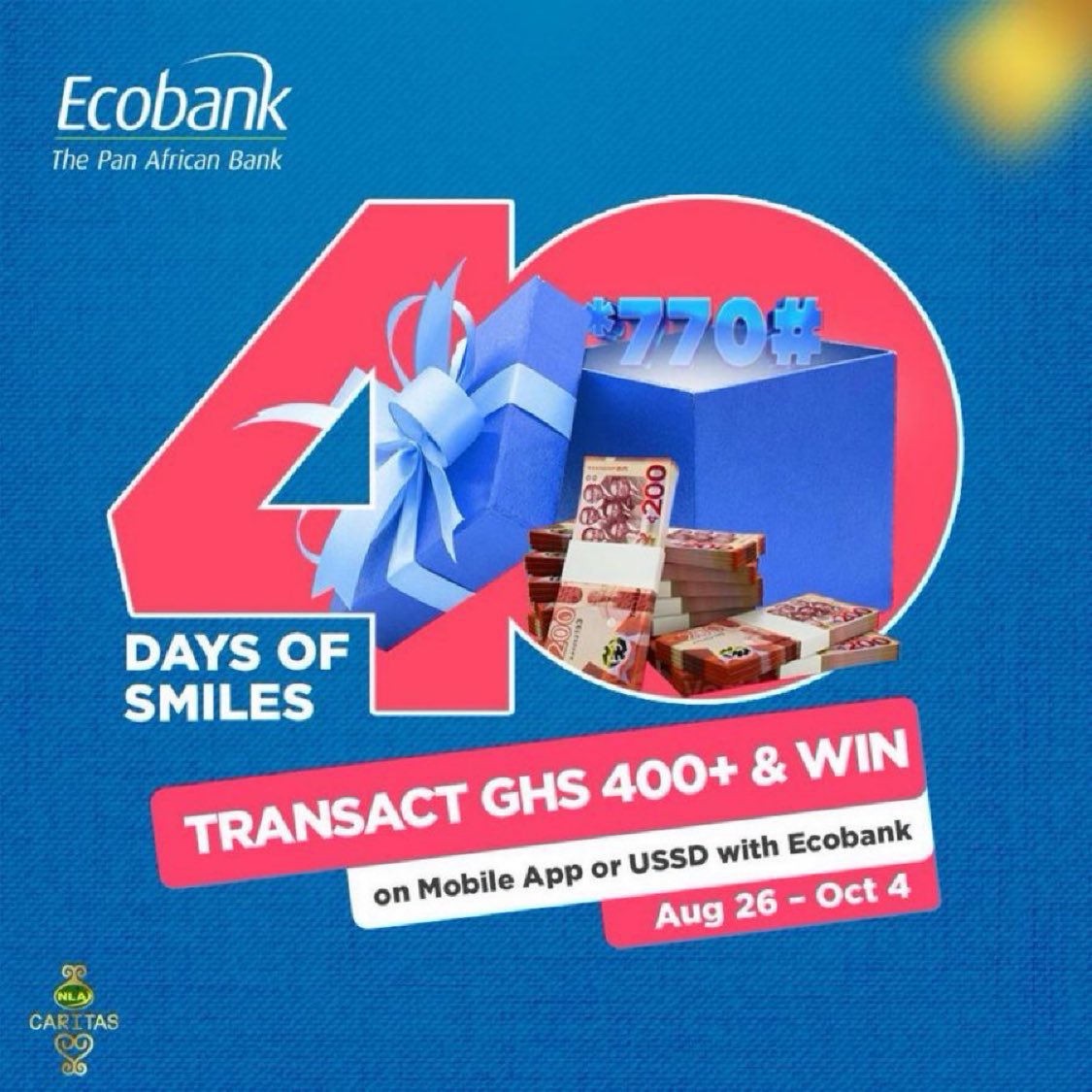 1real_Jayb's tweet image. Shop, send, pay, and win. All it takes is 4 transactions a day on the Ecobank Mobile App. 💥✨
#Ecobank40 #ABetterWay #Ecobank #Roadto40
