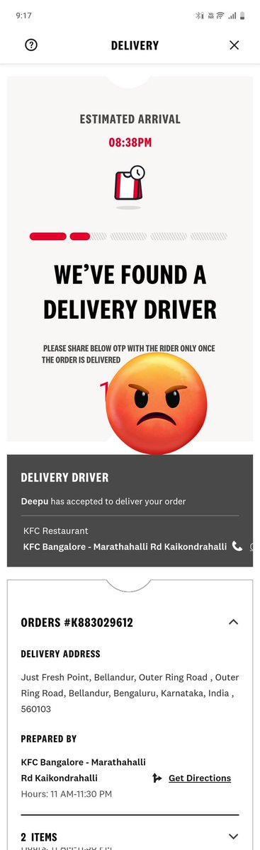 BongiYappa's tweet photo. @KFC_India @jagograhakjago  I have ordered on KFC app and waiting since 7 pm but I haven't received it till now... And I have tried KFC customer care number but it's saying all the customer service executive are busy and disconnecting the call... What kind of service is this ?? https://t.co/6neOnNP8Wp