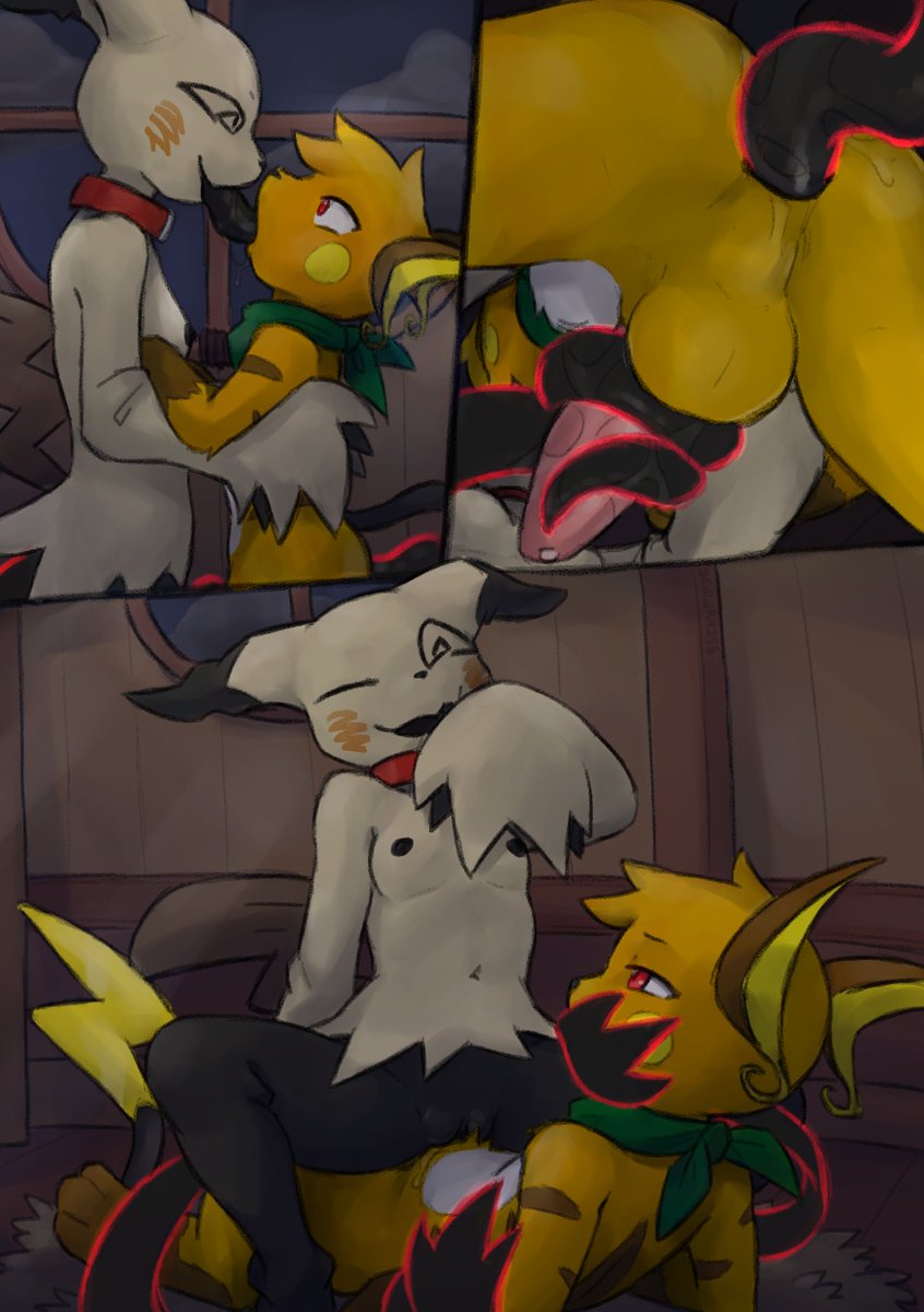 Mimi caught herself a Raichu. He's a fun one.
He's also the real <a href="/ZarroAD/">Zarro🔞</a> indeed!