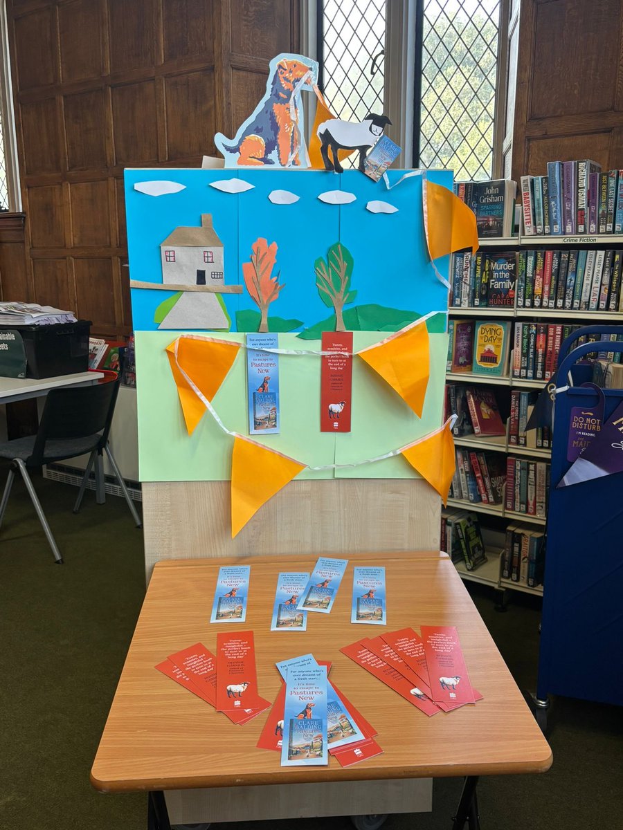 CharltonLib's tweet image. We’re excited for the latest book ‘Pastures New’ by Clare Balding, her first adult book described as a ‘joyful debut’ at #CharltonLibrary! With thanks to @HarperFiction + @readingagency for the resources, looking forward to #PasturesNew! 📚 #LoveYourLibrary