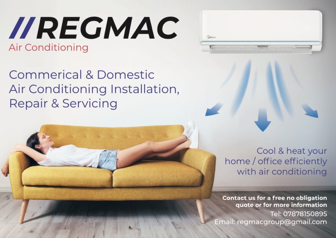 Regmac Air Conditioning Ltd offer installation, Servicing and repair covering South Wales and surrounding areas. Cool &amp; Heat your Home / Office efficiently with Air Conditioning #AirConditioning #AirCon #Ac #Regmac #Cardiff #SouthWales #Wales #Cool #Warm #Heat