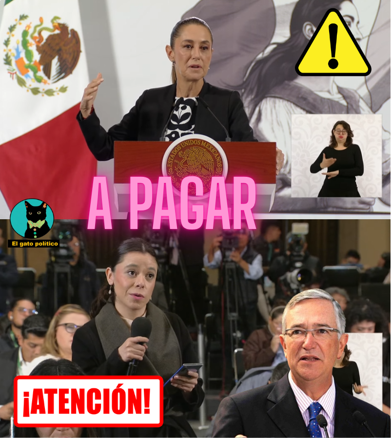 🔴🔴¡Tiembla Salinas Pliego!
La presidenta confirma que se reunirá con los inversionistas gringos que denunciaron a Salinas Pliego por defraudarlos con las deudas de Codisco-Unefon. 
Además, anunció que El SAT revisará si son viables los embargos a las empresas del evasornícola: