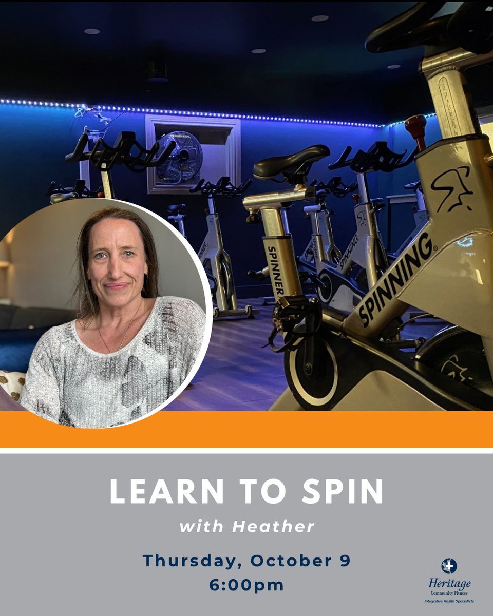Heather leads the upcoming edition of Learn to Spin on Thursday, October 9 at 6:00pm.

Designed for beginners, this 30-minute class takes the intimidation out of a spin class buff.ly/HZWWvxB