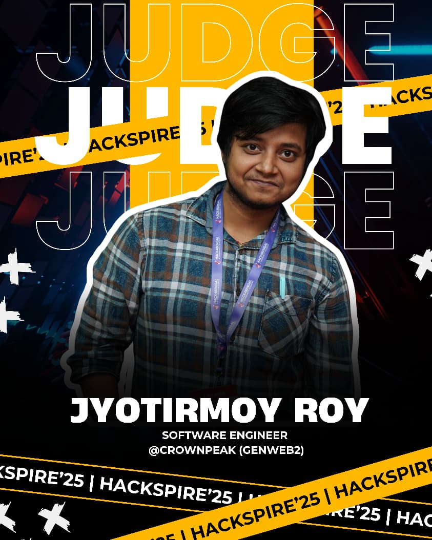 acmfiem's tweet image. Contestants, time to bring nothing less than perfection! 
🔥 FIEM ACM Students’ Chapter proudly welcomes Mr. Jyotirmoy Roy as a Judge of HackSpire’25. 
🗣️ An honor beyond words—welcome aboard, Sir! 💫
#FIEMACMStudentsChapter #HackSpire2025 #InnovateToInspire