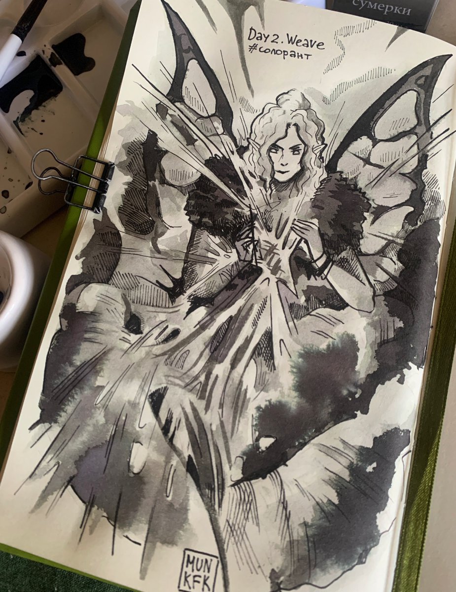 mun_kfk's tweet photo. Day 2. Weave 🕸

#inktober #инктобер #солорант https://t.co/za2gmua4fY