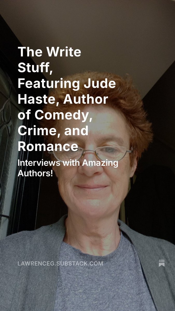 TudorTweep's tweet image. The Write Stuff, featuring crime, comedy and romance author @judehaste_write
Join us for this fascinating interview where we chat about unlikely places to find inspiration, the importance of using your voice in today&apos;s world and guilt-free biscuit choices!
open.substack.com/pub/lawrenceg/…