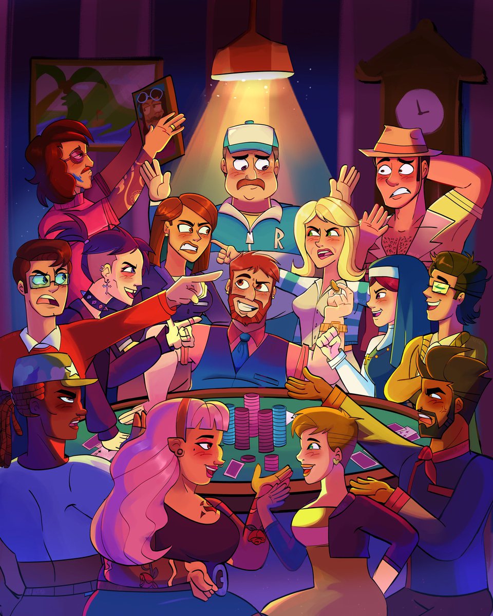 I can’t believe s4 is almost over, I especially enjoyed last episodes poster, SO I REDREW IT !! — 💜 

[ #disventurecamp #dctwt #dc4 ]