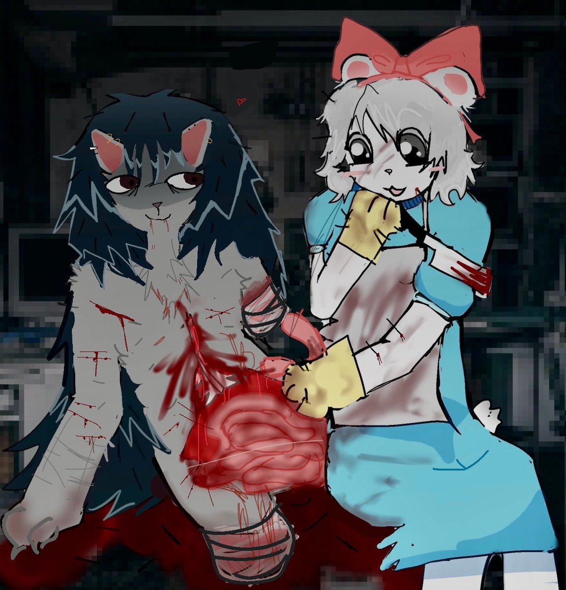 Kelperhelprrz4's tweet photo. goretober day 2
cuts and scratches
+consensual gore
#prettyblood #eluca #goretober #prettybloodrinny https://t.co/tmqy1jJtRw
