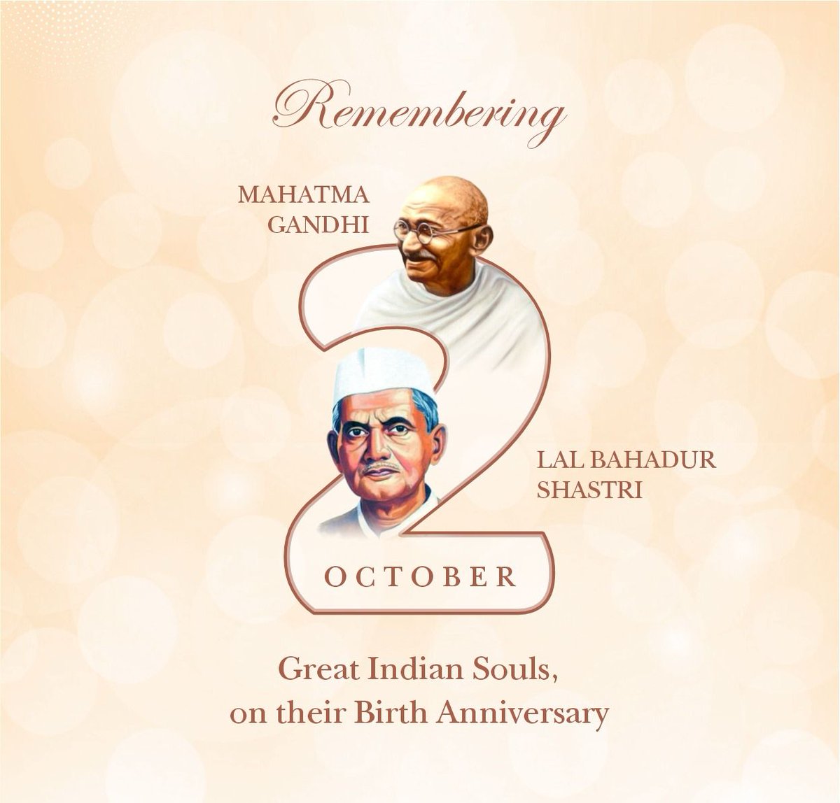 The day is not just about paying tribute but also about drawing inspiration from their illustrious lives. #MahatmaGandhi’s message of peace and non violence continues to inspire the world even  today . #LalBahadurShastri’s simplicity is his greatest lesson for us.