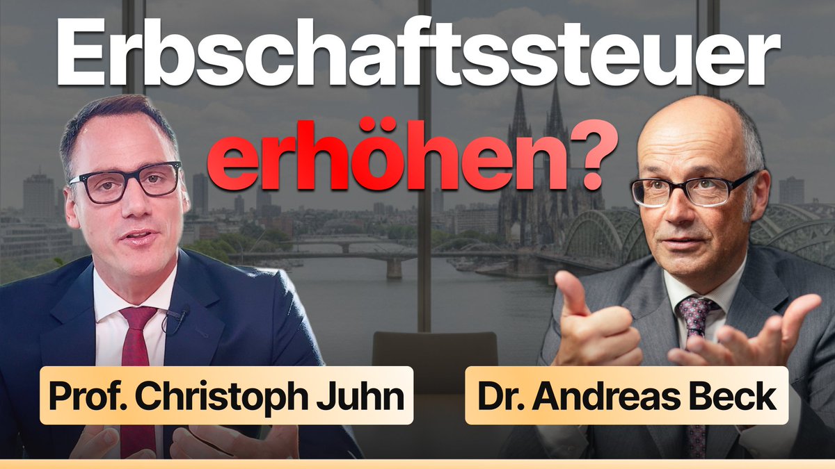 Im Gespräch mit Prof. Dr. Christoph Juhn über #Erben und Schenken, Nießbrauch und eine verschärfte #Erbschaftsteuer. Jetzt auf YouTube: youtu.be/yd4k1u_QrmM
