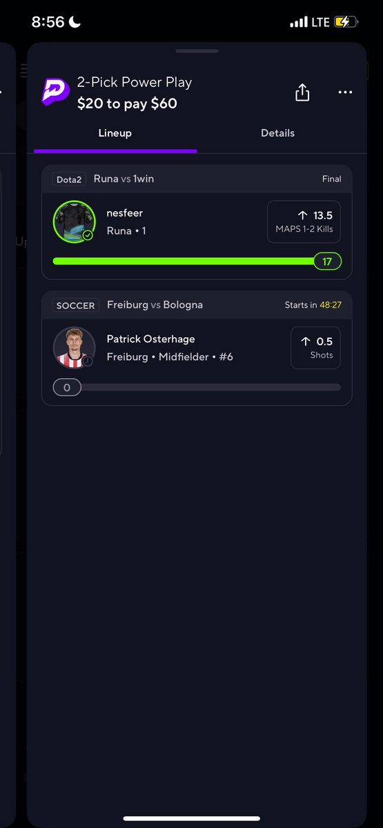 Rx_Jesse's tweet photo. @bearpropsdfs @pickfinderapp Caught it at 13.5 and still hit 🎯 https://t.co/K28oIadgyQ