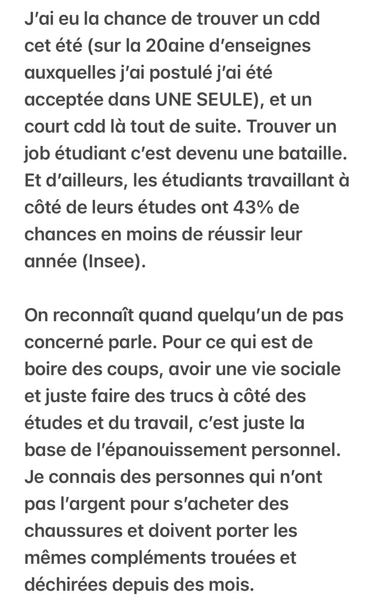 Eminouchka's tweet photo. @PrnomNo79935163 @le_Parisien J’ai passé les neuf mois de mon année d’étude 2025 à distribuer des cv, des après-midi entières sur indeed, appeler, rappeler, encore rappeler, j’ai absolument rien trouvé, je suis loin d’être la seule à galérer pour trouver un job autour de moi (suite⬇️) https://t.co/LOadUEFmxw