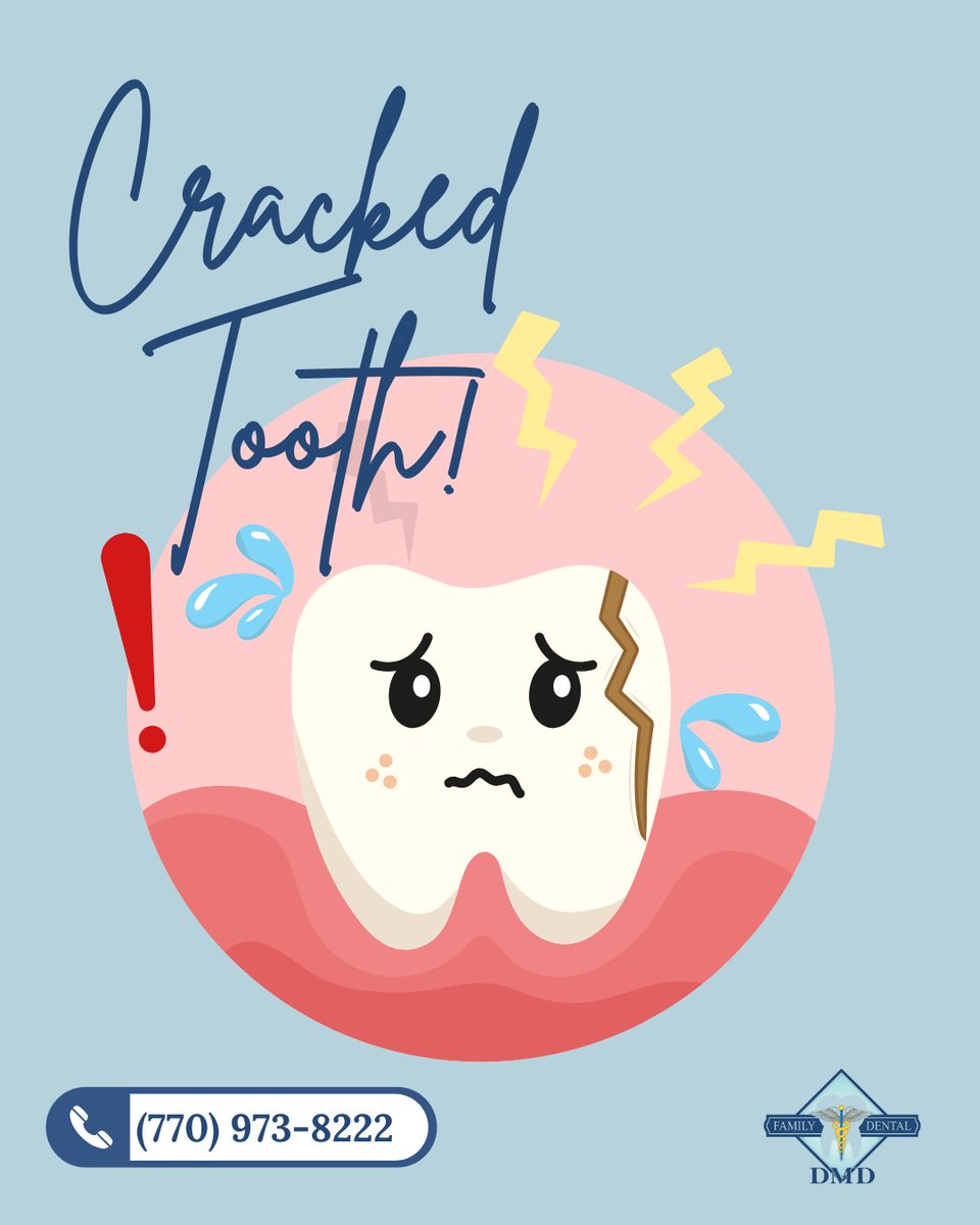 MansouriDMD's tweet image. Cracked Tooth? Don’t Ignore It.

⚠️ A cracked tooth might seem minor—but left untreated, it can lead to pain, infection, and even tooth loss. Whether it’s caused by grinding, biting something hard, or an old filling, early detection is key.
#crackedtooth