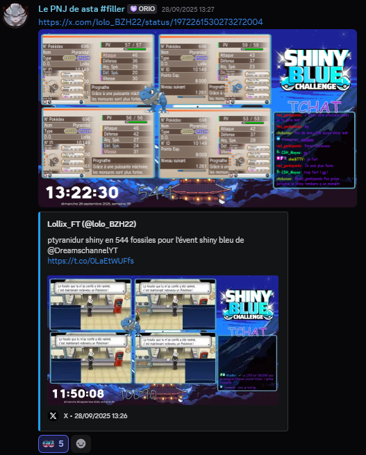 CSH_Discord's tweet photo. /Shiny honorables        
4 autres shiny mérites les mention honorable du serveur :     

- Cresselia d'Asta
- Tortipouss de P'tit Kebab
- Ptiranidur de Lollix
- Groudon Obscur 100% de Kirby Deluxe https://t.co/yPIYsyHaoT