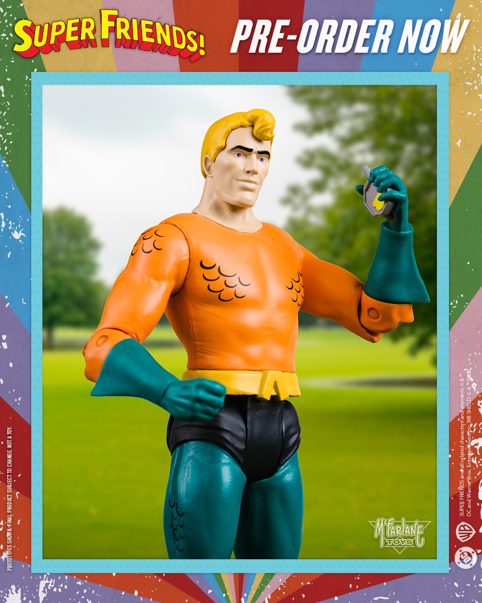 mcfarlanetoys's tweet image. Aquaman™ is available for pre-order NOW at select retailers! ➡️ bit.ly/AquamanSF7in-M…

6"" scale figure is based on the Super Friends™ show and includes Super Friends™ radio and art card.  

#McFarlaneToys #DCRetro #Aquaman #SuperFriends