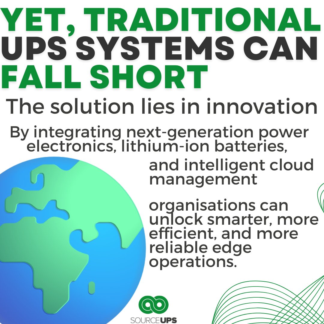 SourceUPSLtd's tweet image. 🔋 The future of edge computing demands more than traditional UPS solutions.
With smarter tech, advanced batteries and intelligent cloud management, businesses can boost efficiency, cut downtime and stay ready for the digital era.
#EdgeComputing #SourceUPS #Innovation