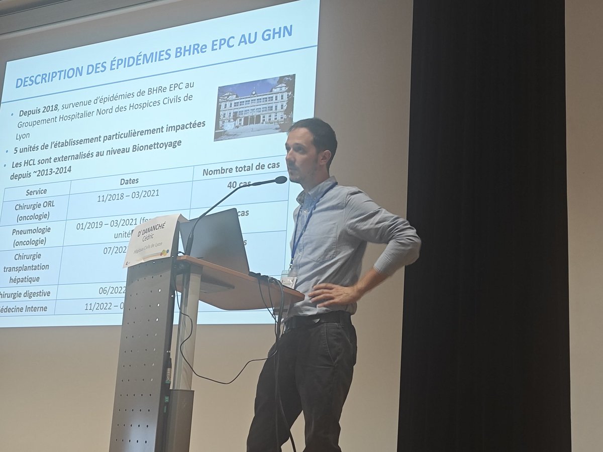 Journée régionale PIAS du Grand Est.
Présentation de la problématique des EPC dans l'environnement par le Dr Cédric Dananché de Lyon.