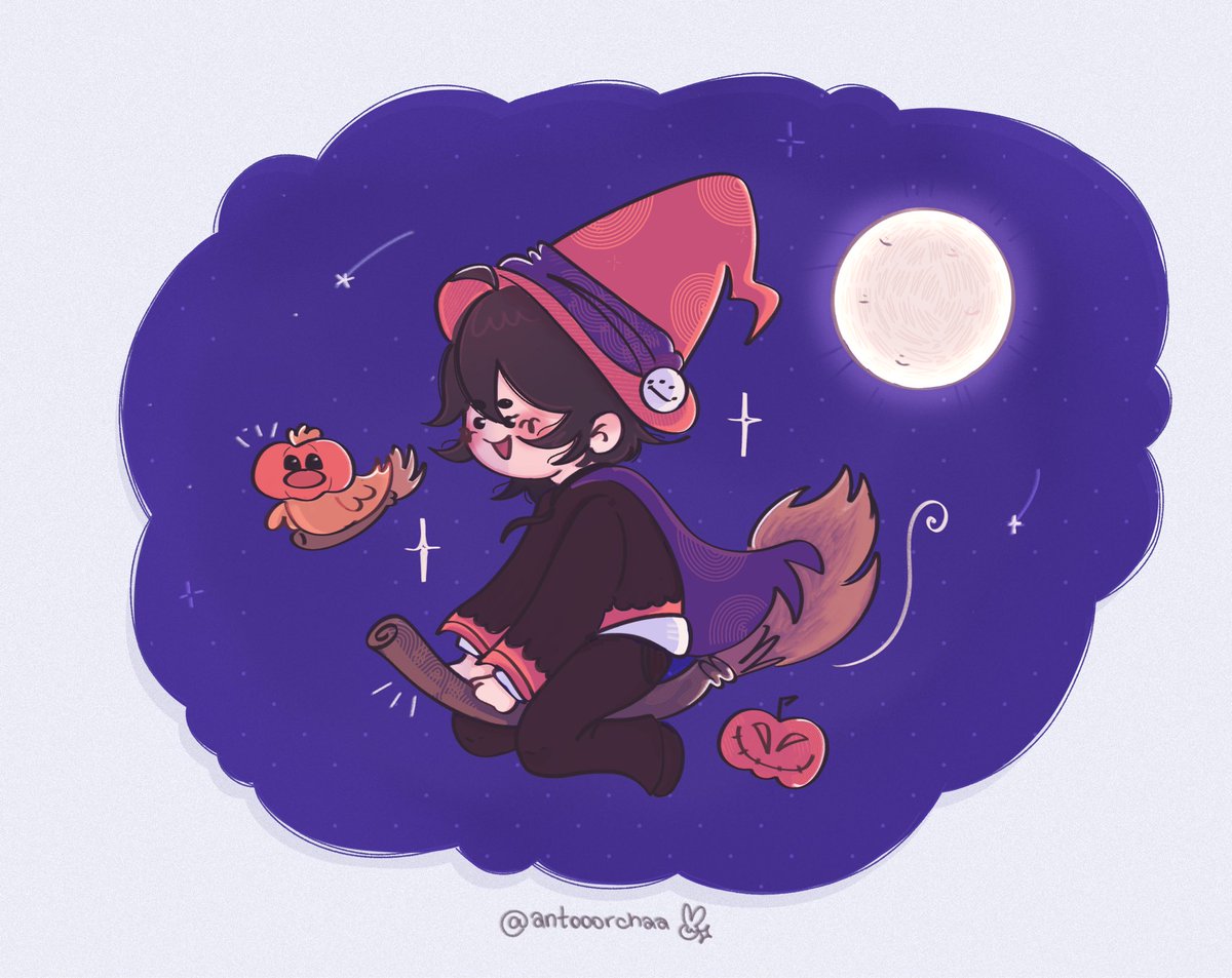 Día 2: Halloween 🧙‍♀️🎃

aproveche de probar nuevos pinceles :3
 #Quacktober #quackityfanart