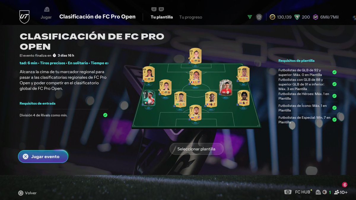 Luego de una semana de ladder logramos clasificar al Clasificatorio Regional del FC Pro Open🙏 

Clasificamos en el puesto Nro 27 y ahora nos toca entrenar para llegar de la mejor manera 🏋️‍♂️

El Regional se jugará el 11 y 12 de Octubre 📅

¡Vamos con todo <a href="/StreamerArena/">Streamer Arena</a> ! 📷 🇻🇪