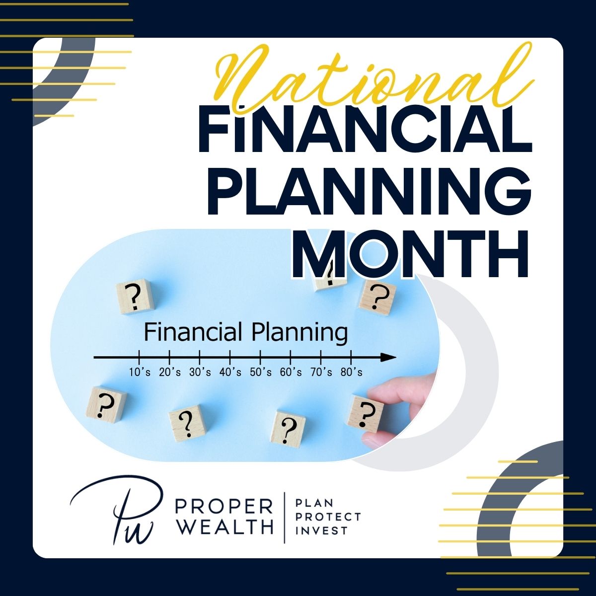 Proper_Wealth's tweet image. Finances deserve more than a checklist. National Financial Planning Month is a reminder that planning is a process that evolves with career, family, &amp;amp; goals. At Proper Wealth, every plan we design grows with you &amp;amp; reflects what matters most. #ProperWealth #FinancialPlanningMonth