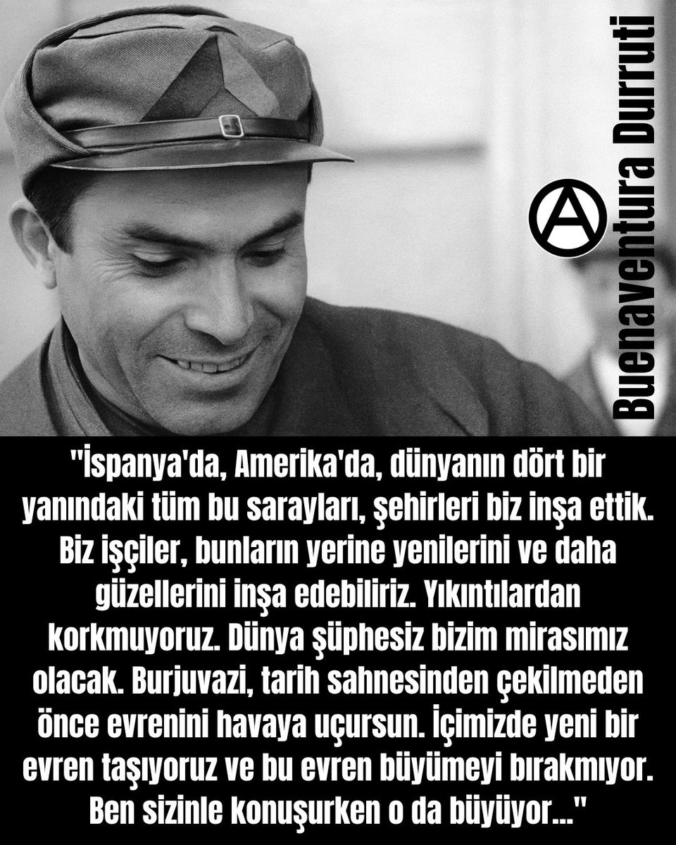 2 Ekim 1936'da "Toronto Daily" gazetesine röportaj veren DURRUTI şunları söyledi: