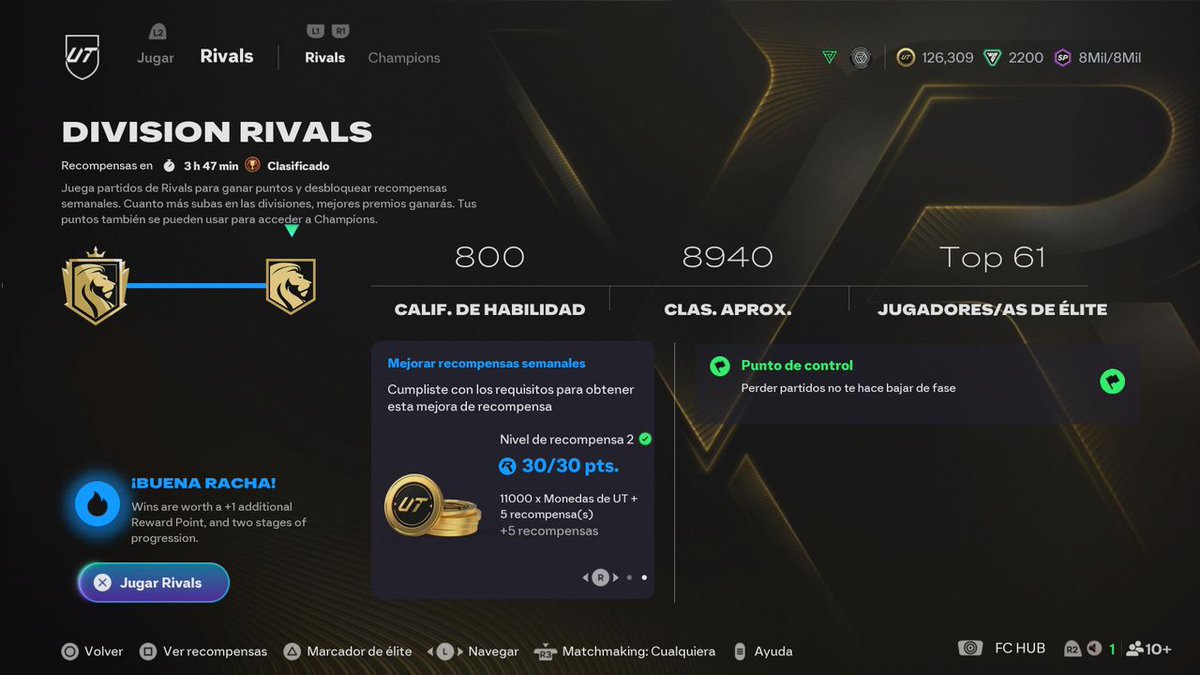 Ya estamos en Elite 🙏

<a href="/StreamerArena/">Streamer Arena</a>