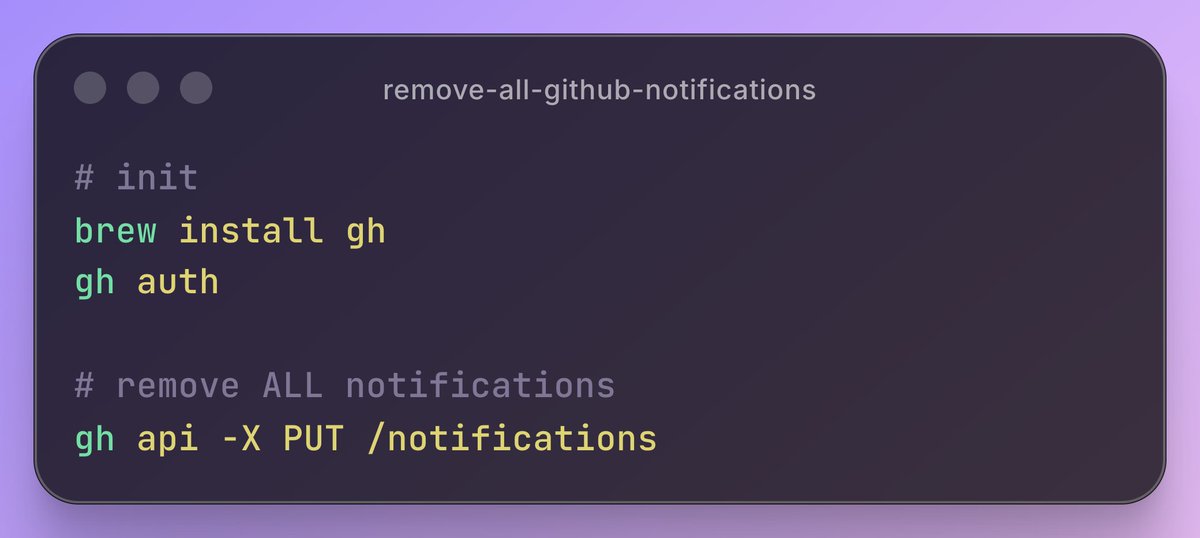 If you are tired of scam crypto-repo github notifications you can remove them via github-cli