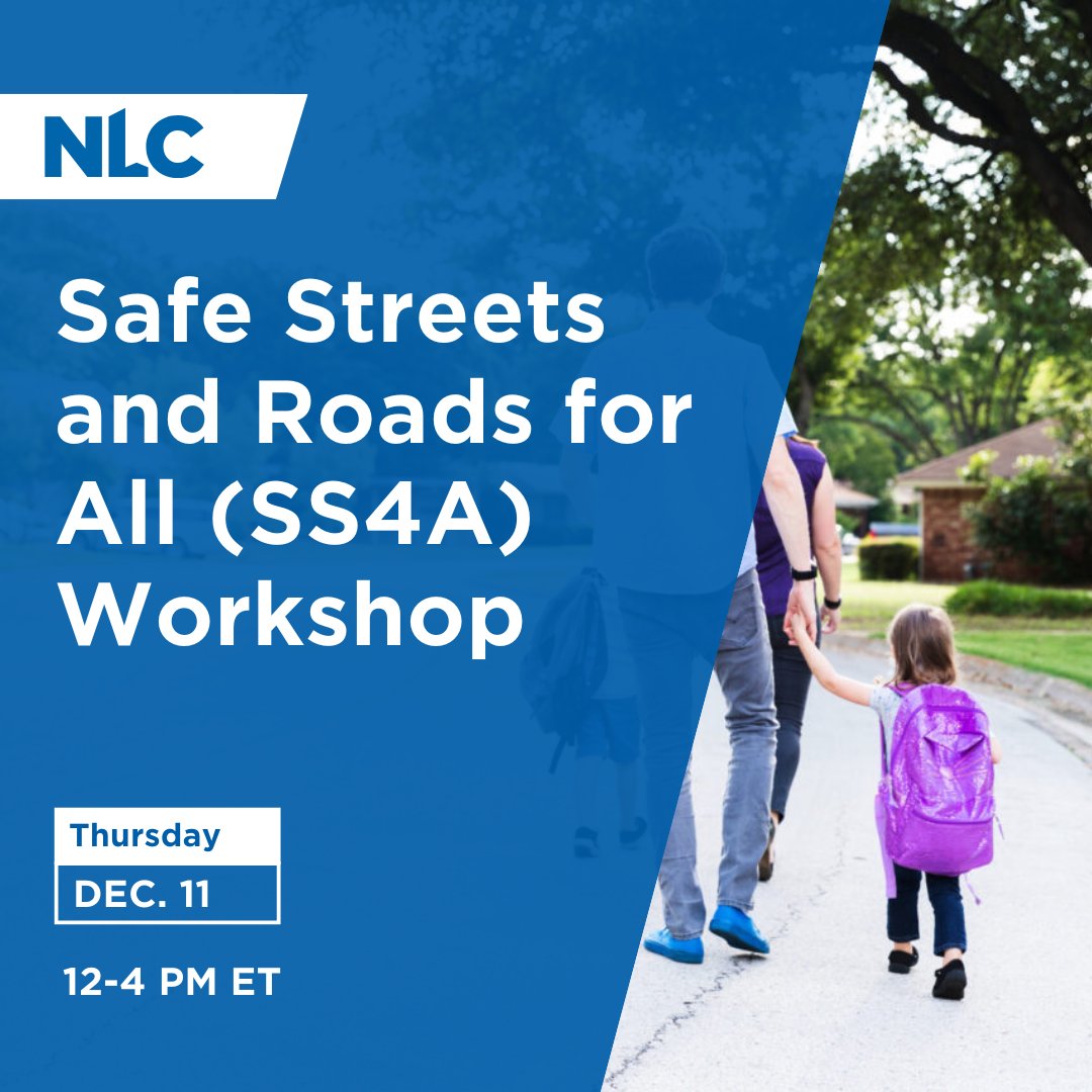leagueofcities's tweet photo. 📢 Thursday, Dec. 11! 📢 Register for this highly valuable half-day workshop with the #LocalInfrastructureHub!

Safe Streets and Roads for All (SS4A) grants provide funding to prevent roadway fatalities and serious injuries. Whether your city would like to use funding to add additional sidewalks or improve existing roadways, there are several ways to apply this funding and implement safety measures.

This workshop will guide local governments on how to pursue SS4A Planning and Implementation grants, apply funding effectively, and consider broader impacts such as climate and environmental benefits when designing safety projects.

Learn more and register now at https://t.co/xFedlF11q2.