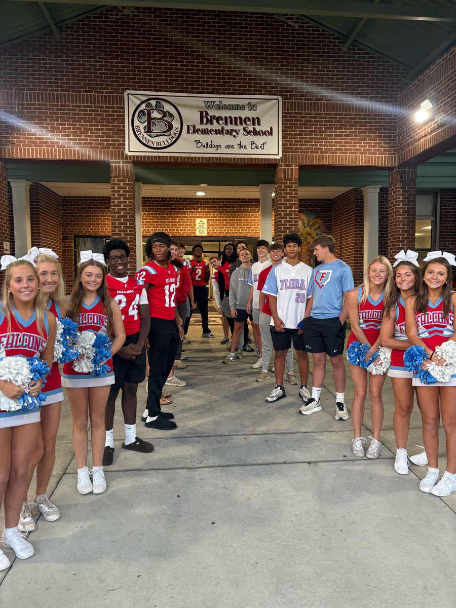 🔴🔵 Shoutout to our student athletes who joined Brennen Elementary for their “Game On” theme this morning.